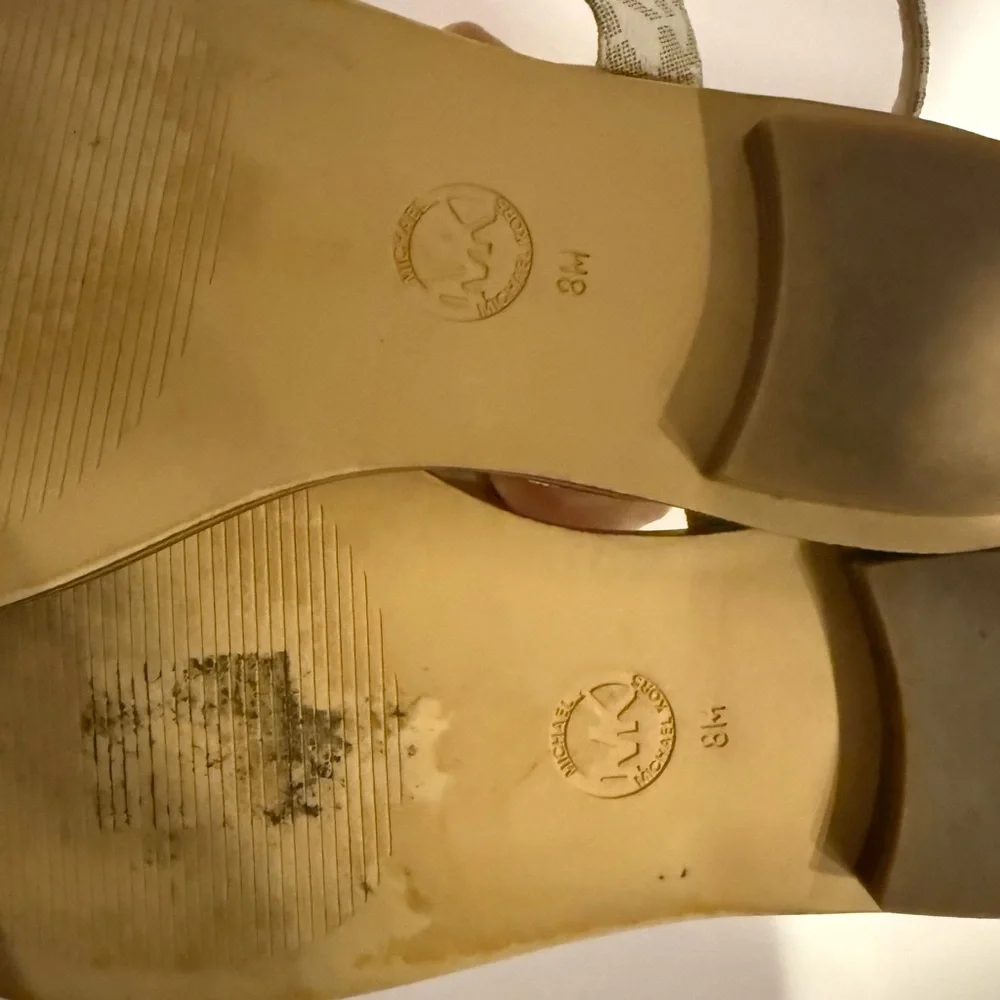 Michael Kors Cream and Gold Sandals - Picture 2 of 2